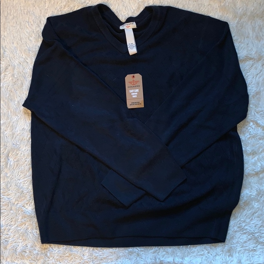 NWT Dockers Navy Sweater